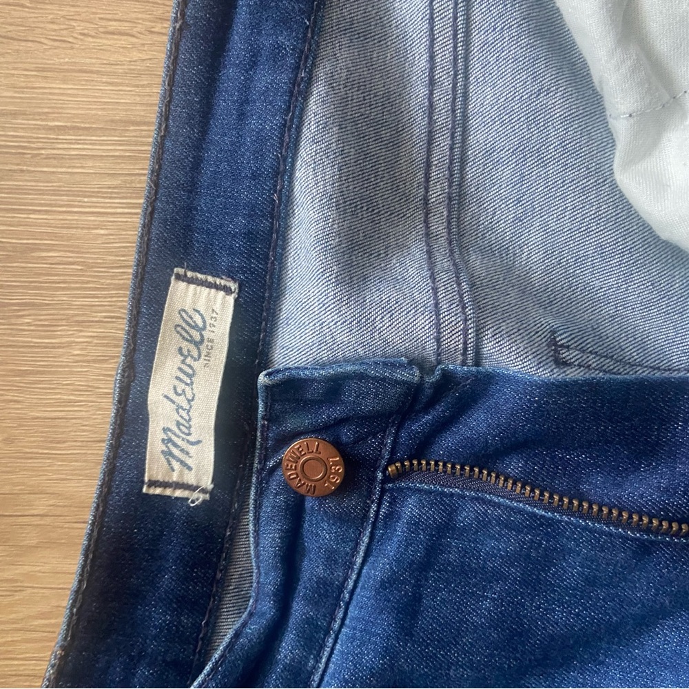 Madewell straight jeans.
